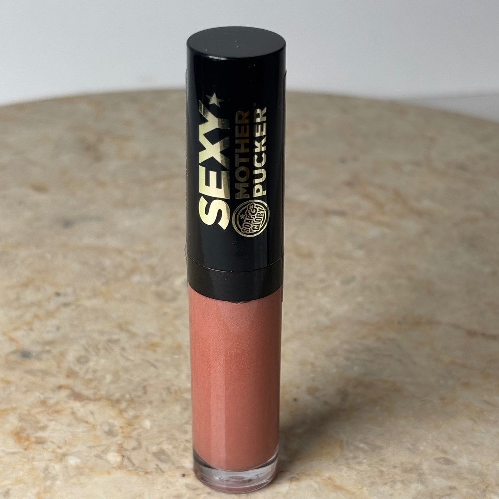 Soap & Glory Sexy Mother Pucker Lip Gloss 4ml Bare Enough Nude Sealed Mini